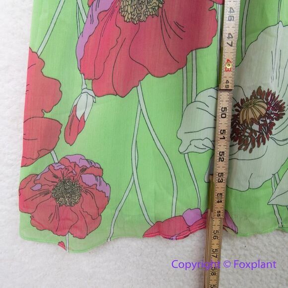 New! Express Floral Print Tie Halter Neck Open Back Maxi Dress, size L - Picture 10 of 16